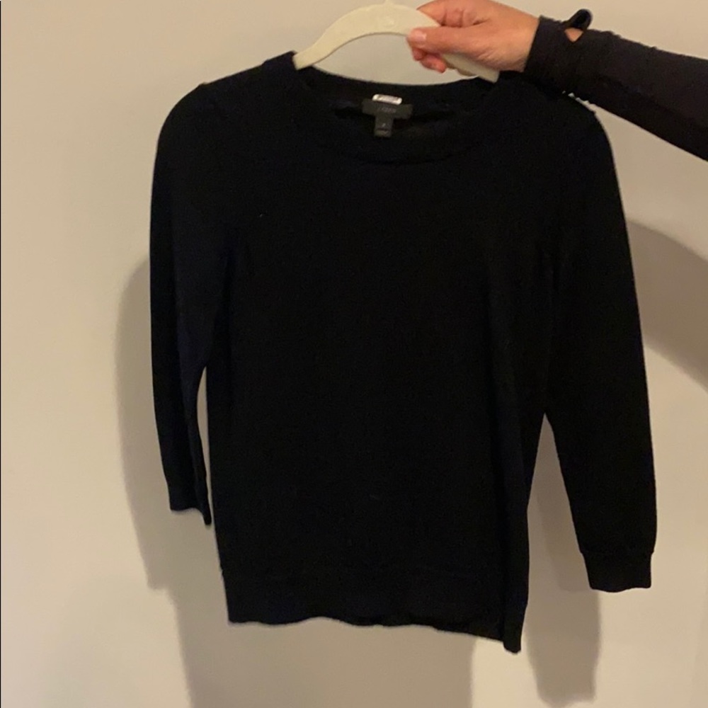 black sweater